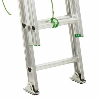 稳耐 D1216-2 D1200-2系列102公斤铝合金D形踏棍两节延伸梯 梯长2.44米；伸长3.96米