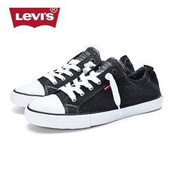 Levi's 李维斯 23178073059 中性款 黑色帆布鞋