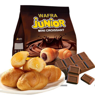 几牛（Junior）几牛迷你夹心牛角面包（巧克力味）-40g*6包礼盒装   Junior Mini Croissant Chocolate