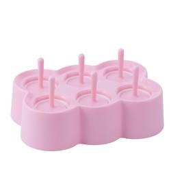 悠家良品 硅胶雪糕模具 6格 长方形圆球款