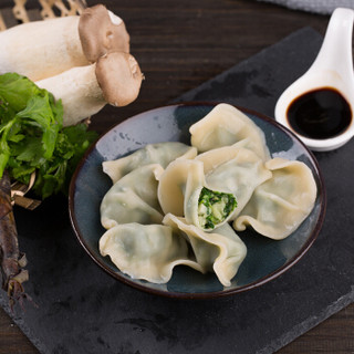 吴大娘 大娘水饺手工捏制荠菜笋菇水饺36只 720g 早餐夜宵速冻饺子