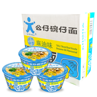 商品doll 公仔面 麻油味 迷你碗面 方便面泡面整箱 34g*18碗