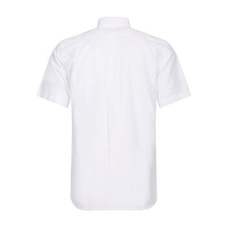 BURBERRY 巴宝莉 男款白色棉质短袖衬衫 80030691 XS码