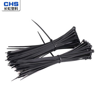 CHS 长虹塑料尼龙扎带束线带理线带扎线带 5*400（200根/包）5包 黑色