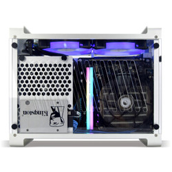 MetalFish 鱼巢 G5 PLUS ITX机箱 +双风扇 +显卡延长线 银色 套装