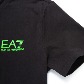EA7  EMPORIO ARMANI 阿玛尼奢侈品男士针织T恤衫 3GPT05-PJ02Z BLACK-1200 XS