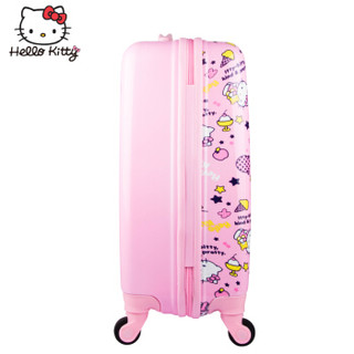 Hello Kitty 凯蒂猫 双杆万向轮拉杆箱旅行箱登机箱 KT1900010 粉色 20英寸