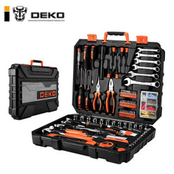 DEKO五金工具箱多功能家用工具套装 208件套
