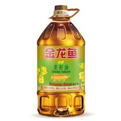 金龙鱼 食用油 非转基因 压榨 特香菜籽油5L