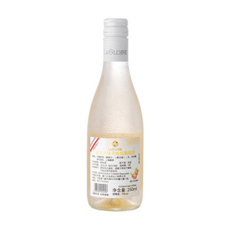 法国进口红酒 拿戈卢（LA GLOIRE）女士水果葡萄酒 桃子口味 畅饮整箱装 250ml*6瓶