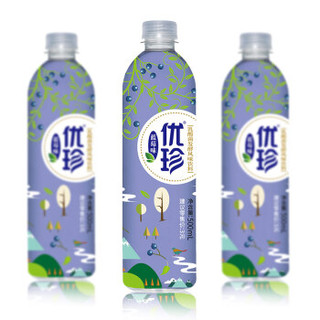 优珍 蓝莓味 乳酸菌发酵风味饮料 果味饮品 500ml*24瓶 塑膜量贩装