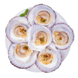 獐子岛 冷冻蒜蓉粉丝扇贝(MSC认证)1.2kg *3件