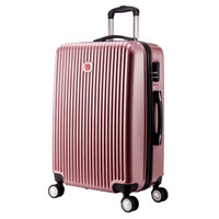 SVVISSGEM 大容量时尚拉杆箱女 万向轮PC+ABS行李箱旅行箱28英寸 SA-6228 肉粉色