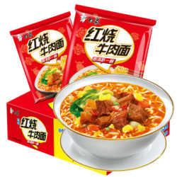 白象 方便面 精炖红烧牛肉面24袋 泡面 整箱装 *2件