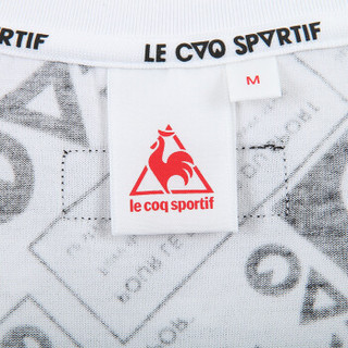 Le coq sportif/乐卡克 女圆领短袖T恤 CY-0173191 白-WHT O