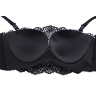 商品都市丽人内衣女 性感轻奢蕾丝抹胸19新品小胸mm聚拢无钢圈文胸2b
