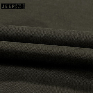 吉普 JEEP 夹克男棉服外套男士冬季加厚加绒棉衣夹克短款毛领棉袄男装潮JPL1771卡其 XL