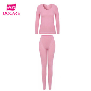 朵彩 DOCARE 多一度 保暖内衣男女 发热内衣套装 女-黑灰-套装-DYS1860 XL