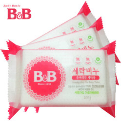 B&B 保宁 婴儿天然抗菌洗衣皂 200g*3