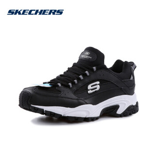 Skechers斯凯奇 男鞋运动鞋休闲舒适系带透气运动跑步鞋男 666028 666028/BLK 45