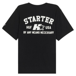 huf 男士黑色短袖t恤 ts00832-black-s