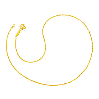 周大福（CHOW TAI FOOK）礼物 简约 足金黄金项链 F159797 68 45cm 约3.4克