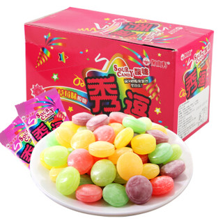中国台湾进口 秀逗爆酸水果糖 草莓味15g*12袋/盒 进口糖果 休闲食品硬糖 怀旧零食小吃