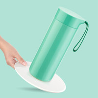 台湾Artiart创意不倒杯保温杯女时尚水杯保温壶男大容量便携茶杯真空不锈钢杯子400ml 马卡绿400ml