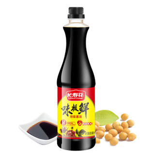 长寿花 酱油 味极鲜特级酿造 非转基因酱油 855ml