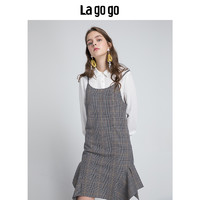 限尺码：La·go·go 拉谷谷 HCLL848A37 女士两件套不规则连衣裙