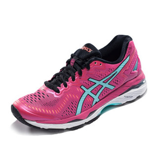 ASICS亚瑟士 稳定透气跑鞋 运动鞋女跑步鞋GEL-KAYANO 23 T696N-1978 粉色/蓝色/珊瑚色 39