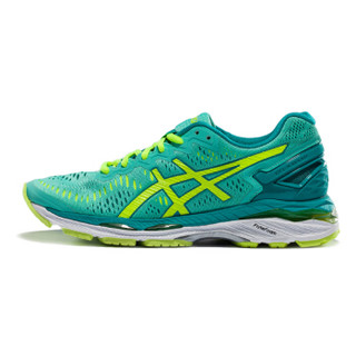 ASICS亚瑟士 稳定透气跑鞋 运动鞋女跑步鞋GEL-KAYANO 23 T696N-1978 黄白色/黄色/蓝色 38