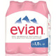 evian 依云 法国原装进口 evian依云矿泉水 1.5L*6瓶 整箱装