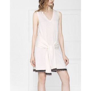 DEREK LAM 10 CROSBY女士系腰针织连衣裙 白色 标准尺码