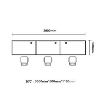 中伟屏风办公桌职员桌员工桌员工位工作位电脑桌卡座一字型3人位含椅子