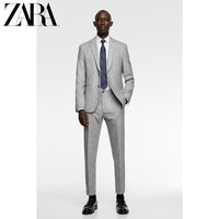 ZARA 00706359802 男士纹理套装裤