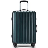 新秀丽旗下 卡米龙拉杆箱行李箱男旅行箱女密码箱托运箱轻盈商务经典条纹BB2深绿色28英寸