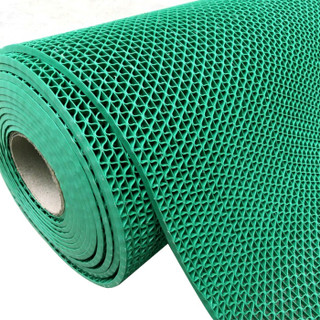 科力邦（Kelibang） 地垫 疏水垫防滑垫镂空地垫 商场门厅工厂车间隔水垫卷材 1.2m*15m*4.5mm 绿色 KB5050