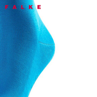 FALKE 德国鹰客 Tiago丝光棉罗纹商务正装长中筒男袜 绿松蓝turquise 39-40 14662-6830