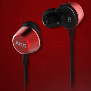 AKG 爱科技 Y21U 有线耳机 红色 入耳式