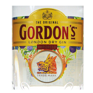 哥顿（Gordon’s）洋酒 干味伦敦750ml整箱装（1*12瓶）