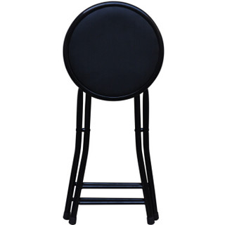 华恺之星 折叠凳 简易餐椅子家用板凳圆凳子HK8061黑色