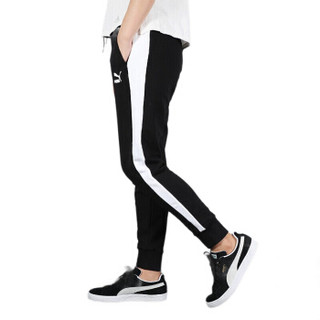 彪马PUMA 女子 针织长裤 Classics T7 Track Pant, F 运动裤 595882 01 黑色2XL码