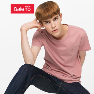 班尼路（Baleno）T恤男 2019年春夏新品潮流纯色OE纱圆领上衣男 88902214 R36 XXL