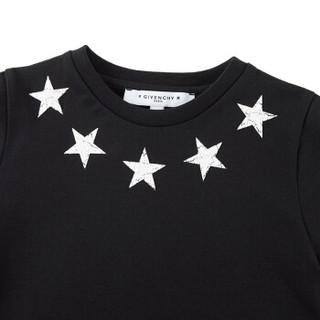 GIVENCHY KIDS 纪梵希 奢侈品童装 男童黑色棉质星星短袖T恤 H25095 09B 12A/12岁/150cm