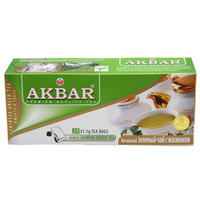 AKBAR 雅客巴 茉莉花味绿茶（调味茶） 37.5克（25×1.5克）/盒 斯里兰卡进口