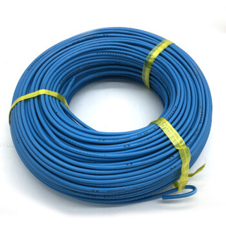 菊花 电线电缆BV16平方 国标单芯单股铜线 家装家用铜芯电线 100米 蓝色