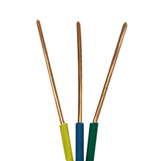 菊花 电线电缆BV16平方 国标单芯单股铜线 家装家用铜芯电线 100米 蓝色