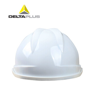 代尔塔（DELTAPLUS）102108 经典V型安全帽增强版 ABS安全帽 白色 定制款