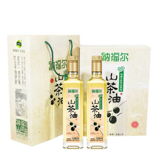 纳福尔 山茶油菜籽食用油礼盒750ml*2